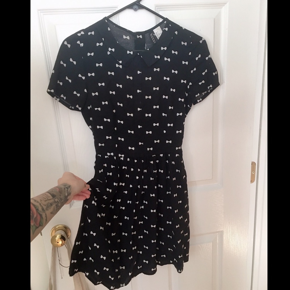 Peter Pan Collar Bow Dress